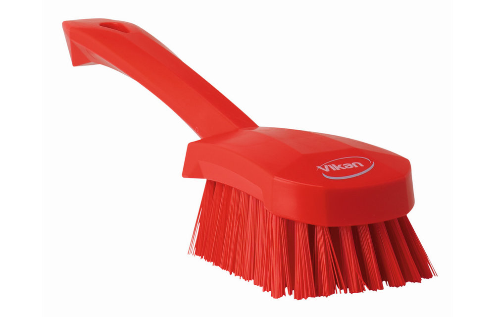 Vikan Brosse à main, manche court, 270 mm, Dur