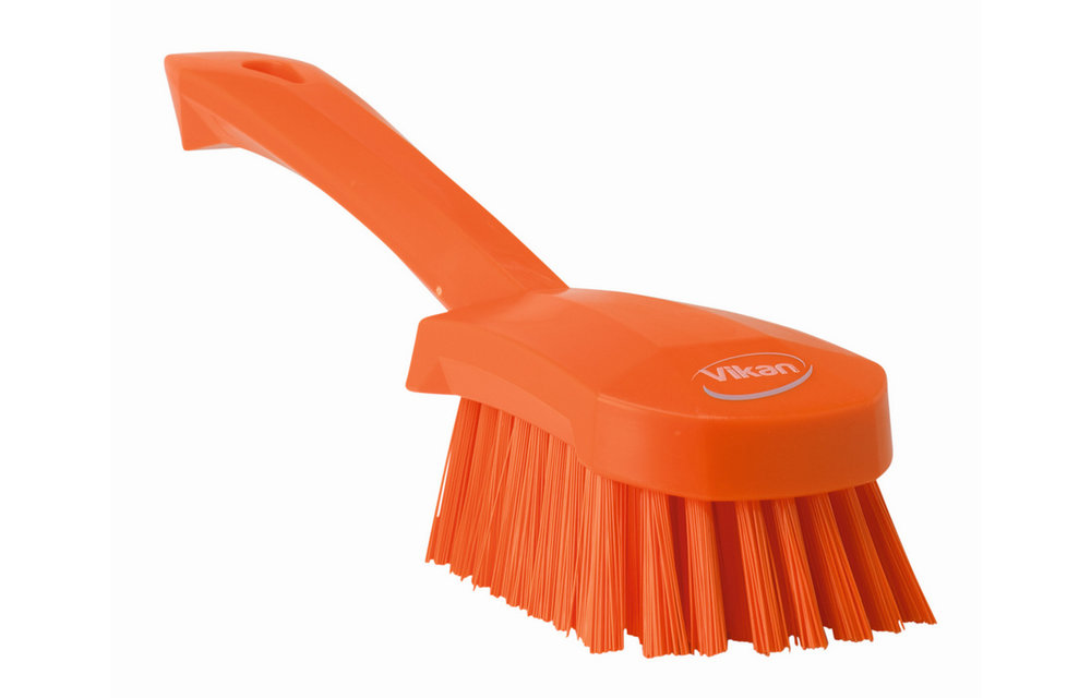 Vikan Brosse à main, manche court, 270 mm, Dur
