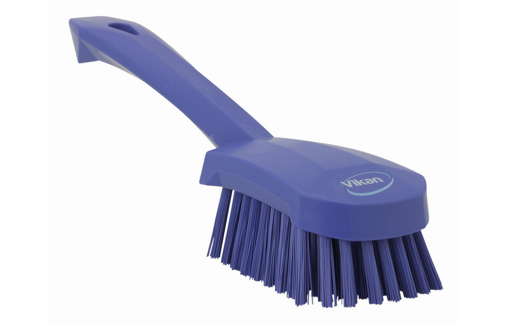 Vikan Brosse à main, manche court, 270 mm, Dur