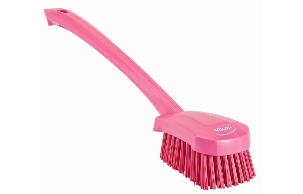 Vikan Brosse à main, manche long, 415 mm, Dur