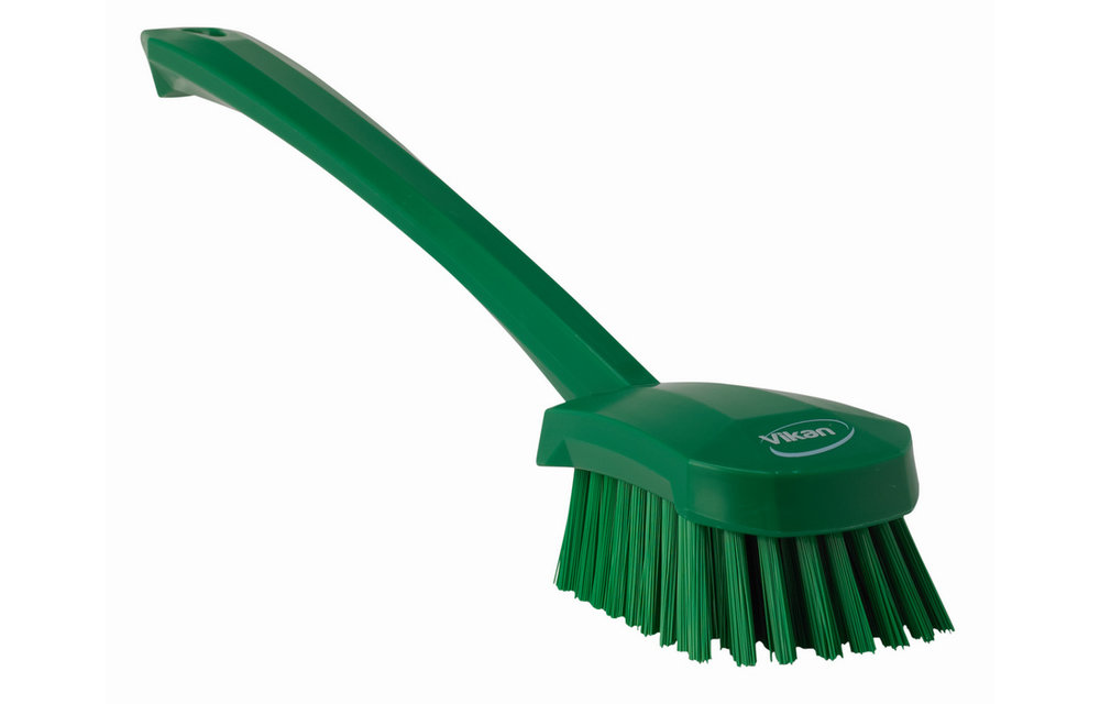Vikan Brosse à main, manche long, 415 mm, Dur