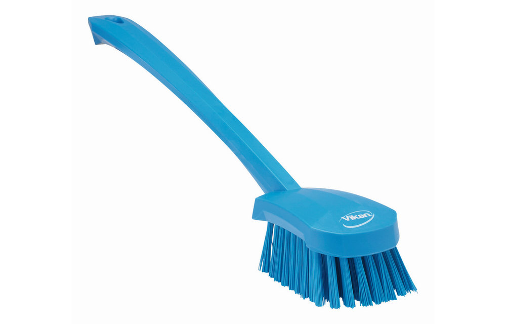 Vikan Brosse à main, manche long, 415 mm, Dur
