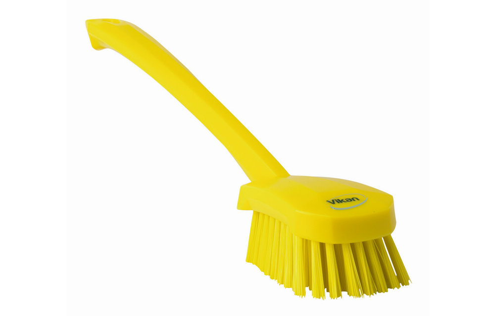 Vikan Brosse à main, manche long, 415 mm, Dur