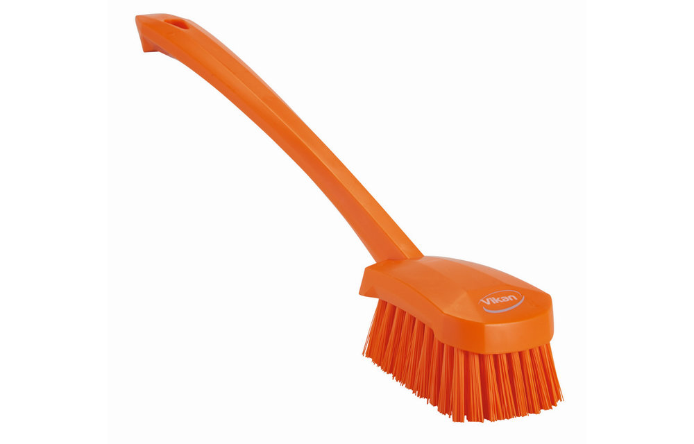 Vikan Brosse à main, manche long, 415 mm, Dur