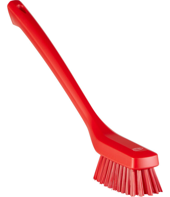 Vikan Spazzola per pulizia stretta con manico lungo, 420 mm, Duro