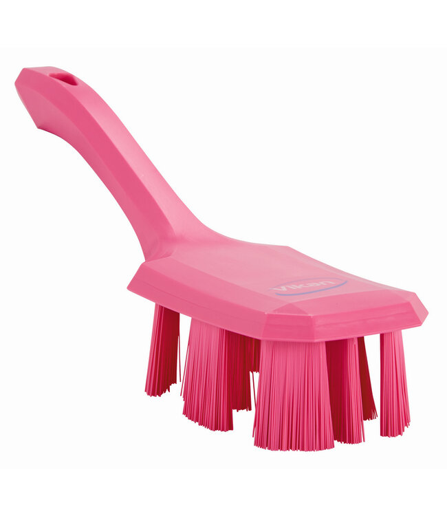 Vikan UST Spazzola con manico corto, setole rigide, 260 mm, Duro
