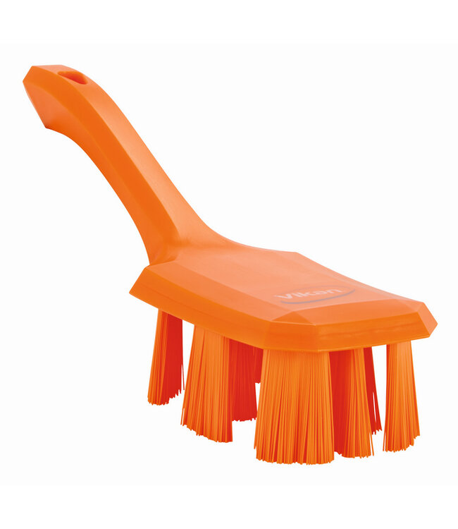 Vikan UST Spazzola con manico corto, setole rigide, 260 mm, Duro