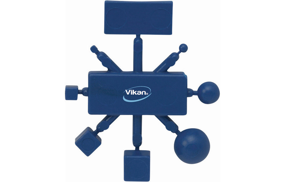 Vikan Kit de détection métallique, 55 mm, Bleu métal