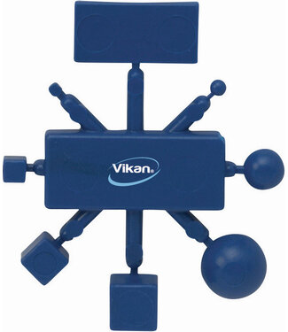 Vikan Hygiene Reinigungsgeräte Kit für Metalldetektion, 55 mm, Metall blau