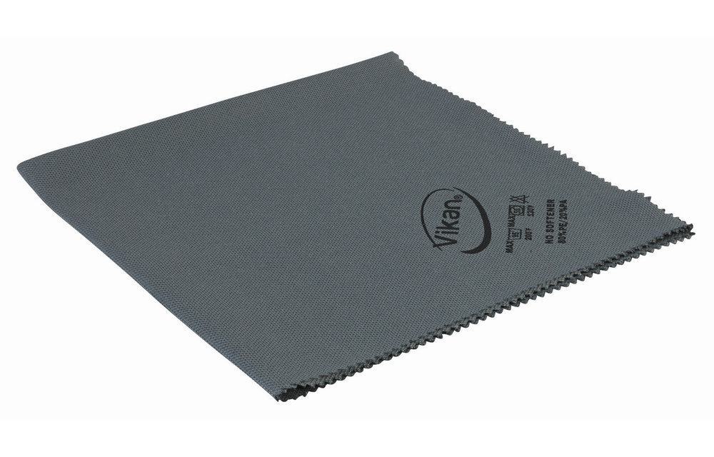 Vikan Mikrofaser Poliertuch, 40 x 40 cm, Grau (Pack à 5 Stück)