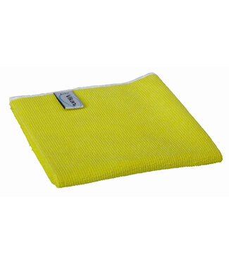 Vikan Mikrofaser Reinigung Panno microfibra Basic, 40 x 40 cm, Giallo (Confezione da 5 pezzi)