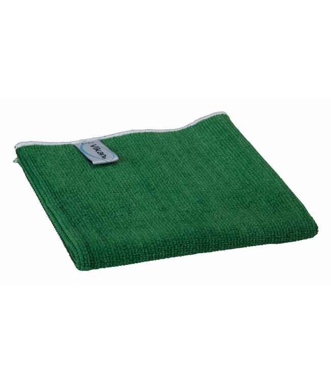 Vikan Tissu Basic en microfibres , 32 x 32 cm, Vert (Pack à 5 Stück)