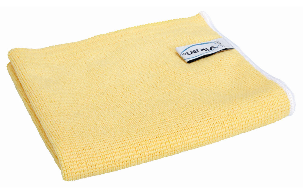 Vikan Tissu Original en micro fibres, 32 x 32 cm Jaune (Pack à 5 Stück)