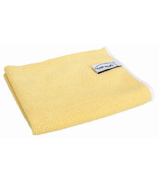 Vikan Mikrofaser Reinigung Tissu Original en micro fibres, 32 x 32 cm, Jaune (Paquet de 5 pièces)