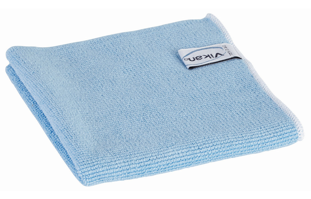 Vikan Tissu Original en micro fibres, 32 x 32 cm Bleu (Pack à 5 Stück)