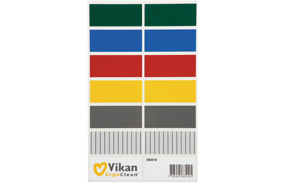 Vikan Autocollants de couleur pour boîtes à lingettes