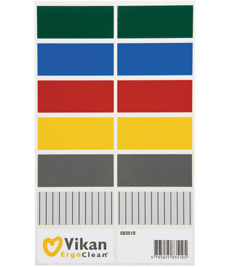 Vikan Mikrofaser Reinigung Autocollants de couleur pour boîtes à lingettes