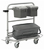 Vikan Mikrofaser Reinigung Carrello per la pulizia Slimliner, 40 cm, Grigio
