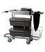 Vikan Mikrofaser Reinigung Reinigungswagen Kompakt Plus, 60 cm, Grau
