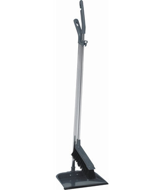 Vikan Mikrofaser Reinigung Pelle à poussière metal à long manche avec pelle, 900 mm, Grise