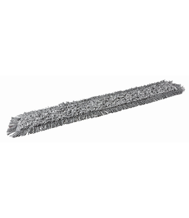 Vikan Damp 43 Mikrofaser-Mopp, Klettbezug, 90 cm, Grau (Pack à 5 Stück)