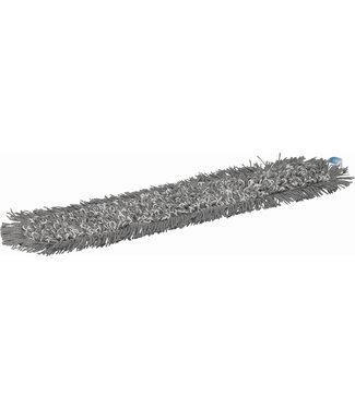 Vikan Mikrofaser Reinigung Damp 43 Mikrofaser-Mopp, Klettbezug, 60 cm, Grau (Pack à 5 Stück)