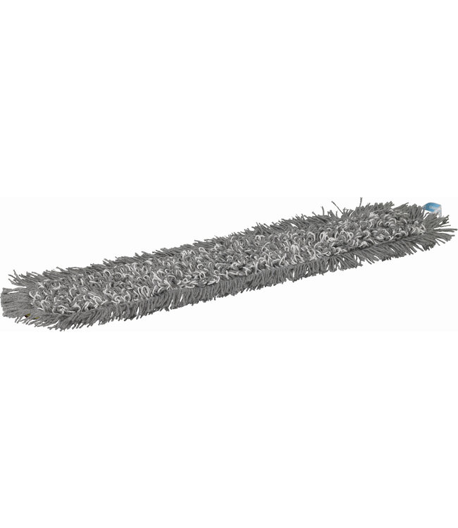 Vikan Damp 43 Mikrofaser-Mopp, Klettbezug, 60 cm, Grau (Pack à 5 Stück)