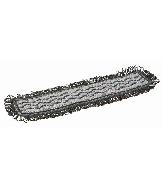 Vikan Damp 42 Dark Mikrofaser-Mopp, Klettbezug, 40 cm, Grau  (Pack à 5 Stück)