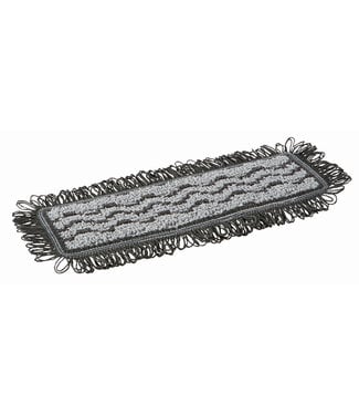 Vikan Mikrofaser Reinigung Damp 42 Dark, Klettbezug, 25 cm, Grau (Pack à 5 Stück)