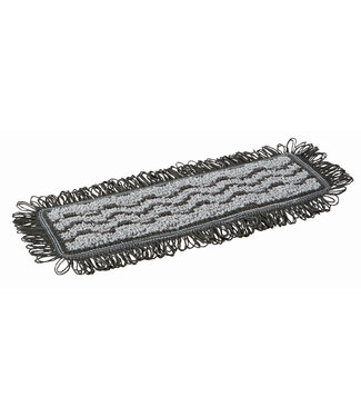 Vikan Mikrofaser Reinigung Damp 42 Dark, Klettbezug, 25 cm, Grau (Pack à 5 Stück)