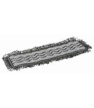 Vikan Mikrofaser Reinigung Damp 42 Dark Mikrofaser-Mopp, Taschenbezug, 40 cm, Grau (Pack à 5 Stück)