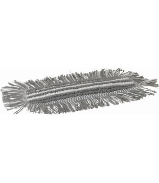 Vikan Mikrofaser Reinigung Damp 48 Heavy Duty Mikrofaser-Mopp, Klettbezug, 25 cm, Grau (Pack à 5 Stück)