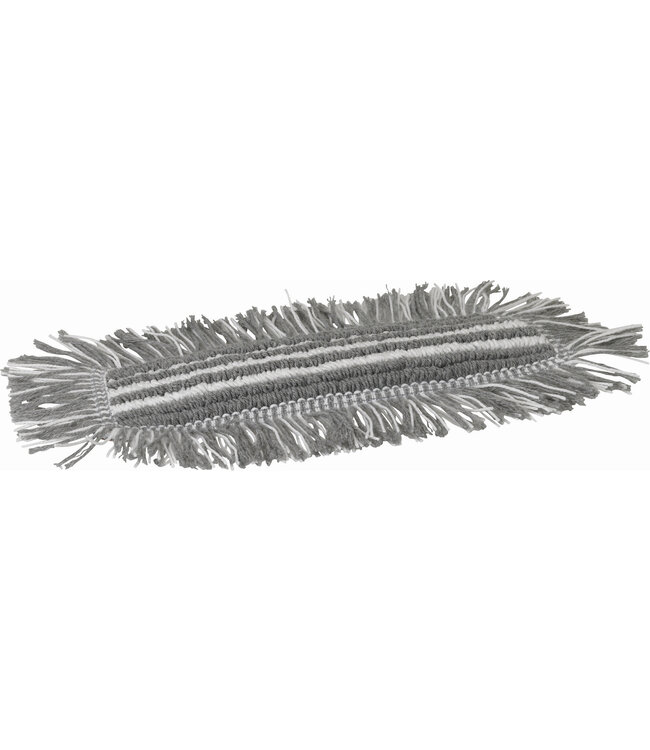 Vikan Damp 48 Heavy Duty Mikrofaser-Mopp, Klettbezug, 25 cm, Grau (Pack à 5 Stück)