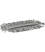 Vikan Damp 48 Heavy Duty Mikrofaser-Mopp, Klettbezug, 25 cm, Grau (Pack à 5 Stück)