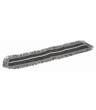 Vikan Mikrofaser Reinigung Damp 47 Dark Mikrofaser-Mopp, Klettbezug, 60 cm, Grau (Pack à 5 Stück)