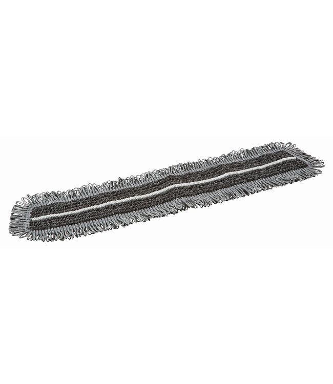 Vikan Damp 47 Dark Mikrofaser-Mopp, Klettbezug, 60 cm, Grau (Pack à 5 Stück)