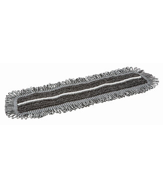 Vikan Mikrofaser Reinigung Damp 47 Dark Mikrofaser-Mopp, Klettbezug, 40 cm, Grau (Pack à 5 Stück)