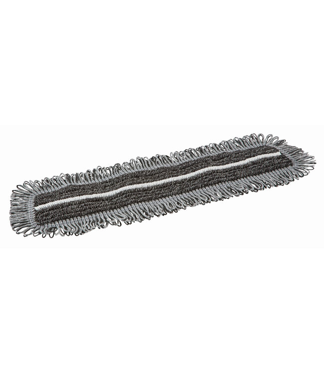 Vikan Damp 47 Dark Mikrofaser-Mopp, Klettbezug, 40 cm, Grau (Pack à 5 Stück)