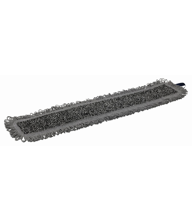 Vikan Wet Scrub Mopp, Klettbezug, 60 cm, Grau (Pack à 5 Stück)