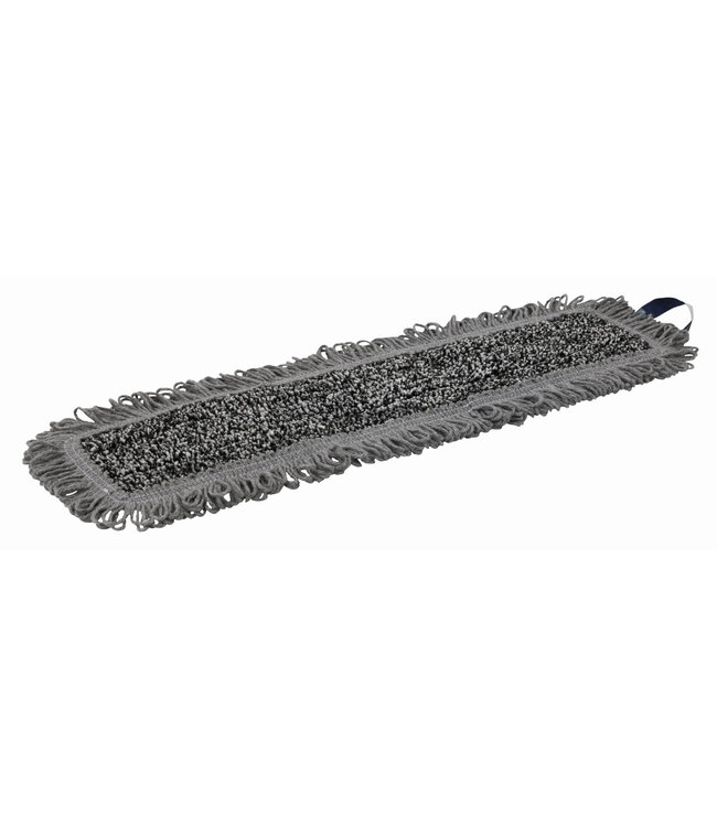 Vikan Wet Scrub Mopp, Klettbezug, 40 cm, Grau (Pack à 5 Stück)