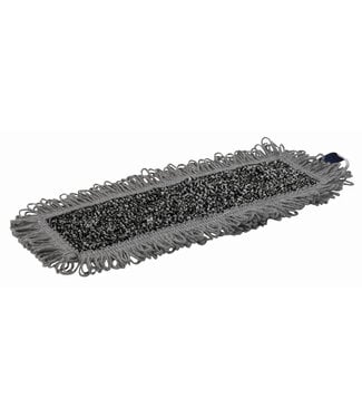 Vikan Mikrofaser Reinigung Wet Scrub, Klettbezug, 25 cm, Grau (Pack à 5 Stück)