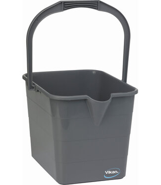 Vikan Mikrofaser Reinigung Moppeimer, 15 Liter, Grau