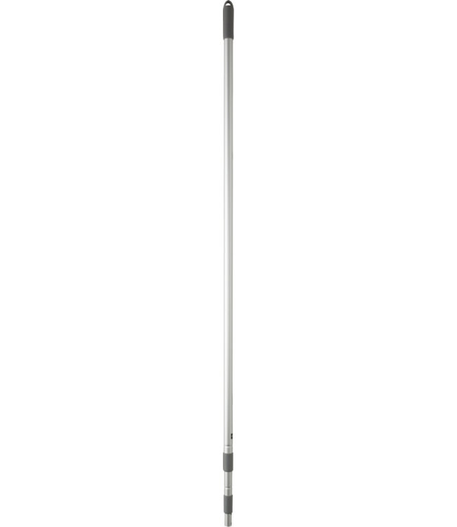 Manico telescopico, alluminio, 1480-4000 mm, Ø29 mm, sistema a scatto, Grigio