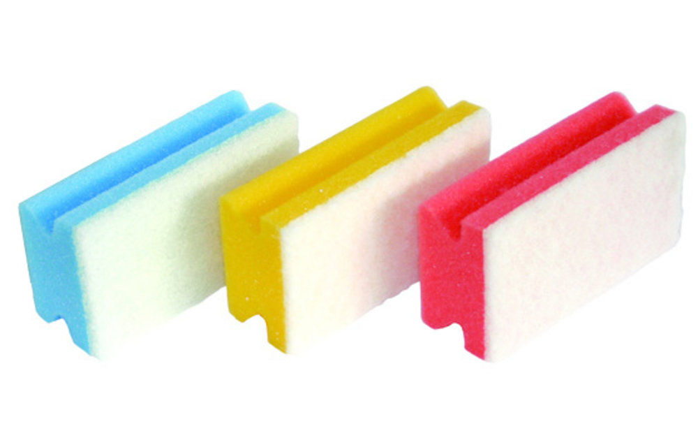 Éponges à tampon avec tampon blanc rouge - paquet de 10