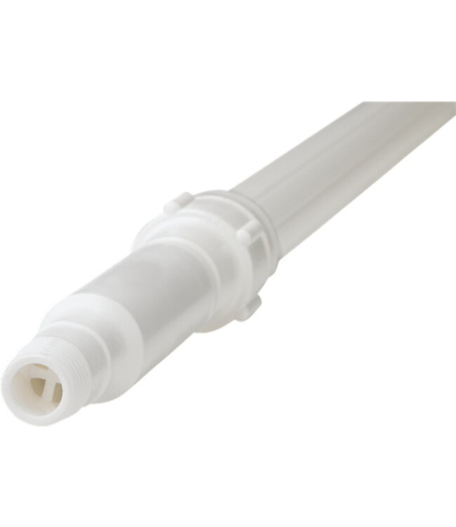 Vikan Ergonomischer Teleskopstiel mit Wasserdurchlauf, 1615 - 2780 mm, Ø32 mm, Weiss