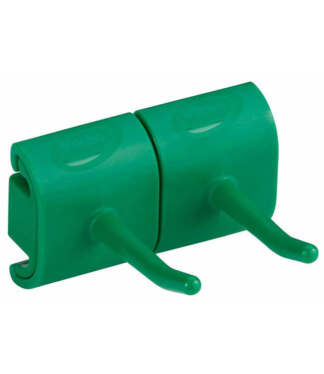 Vikan Hygienische Wandhalterung, Doppelhakenmodul, 82 mm