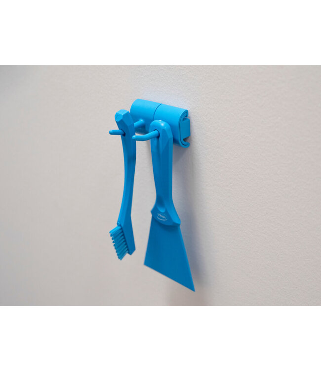 Vikan Hygienische Wandhalterung, Doppelhakenmodul, 82 mm