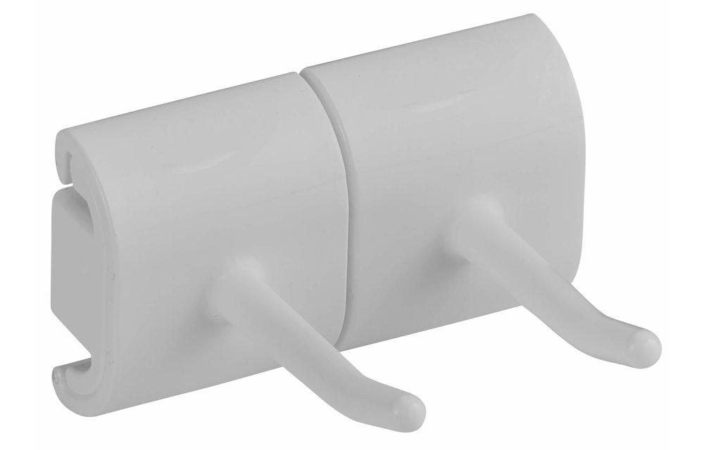 Hygienische Wandhalterung, Doppelhakenmodul, 83 mm