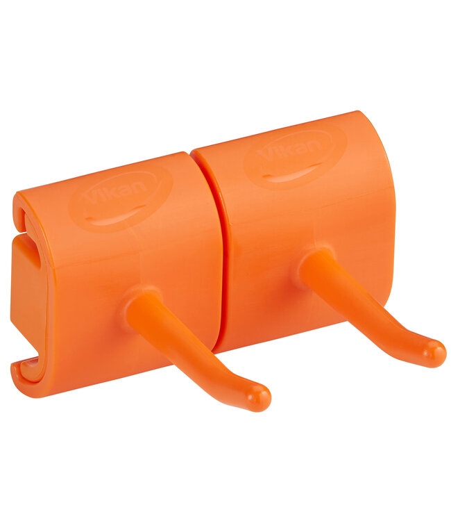 Vikan Hygienische Wandhalterung, Doppelhakenmodul, 82 mm