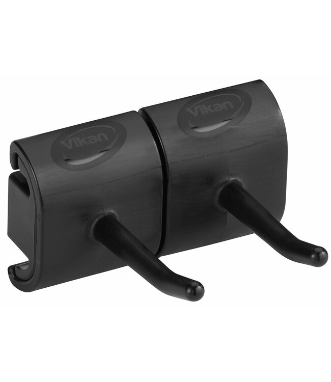 Vikan Hygienische Wandhalterung, Doppelhakenmodul, 82 mm
